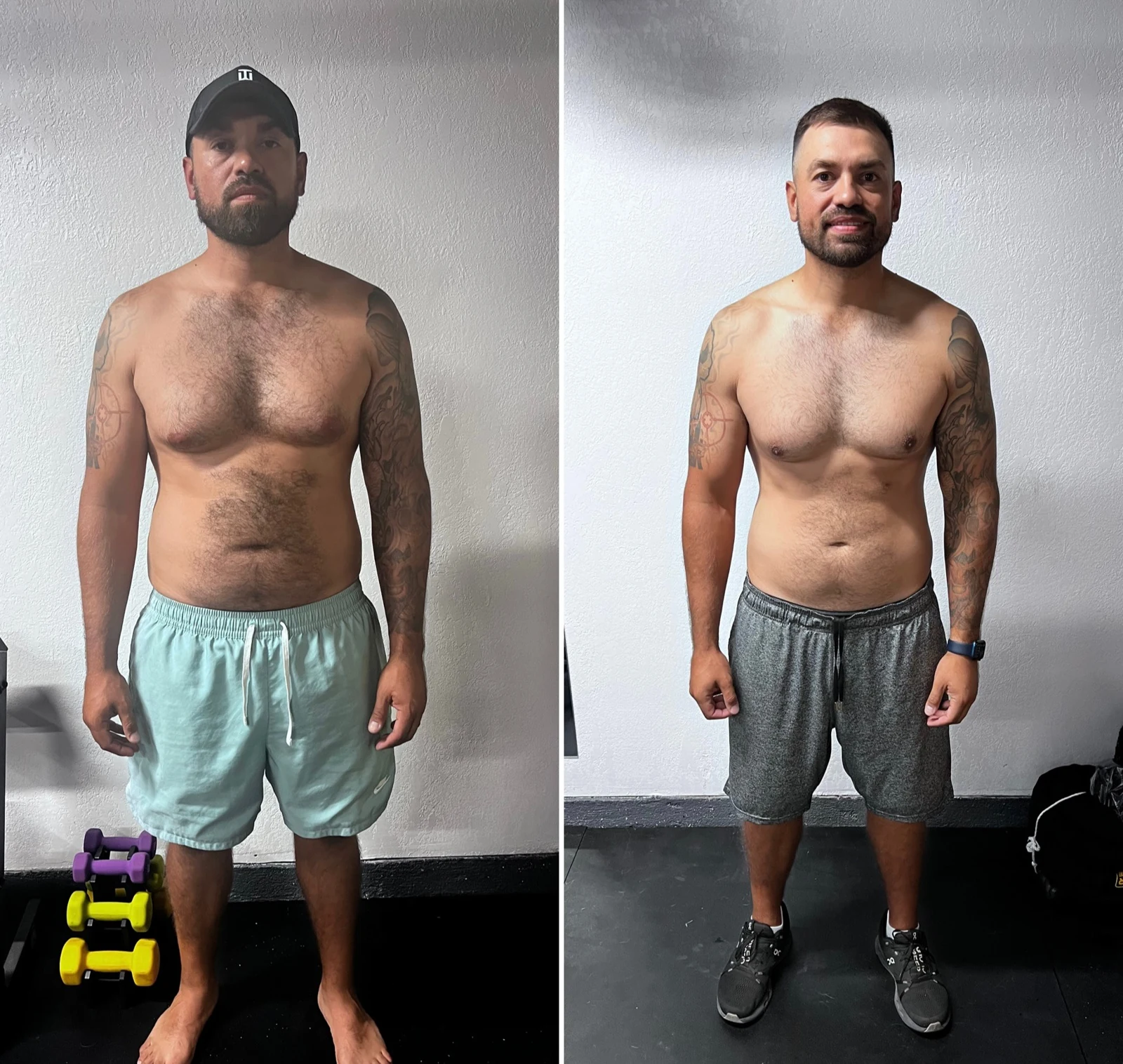 Before and after transformation of real-estate investor