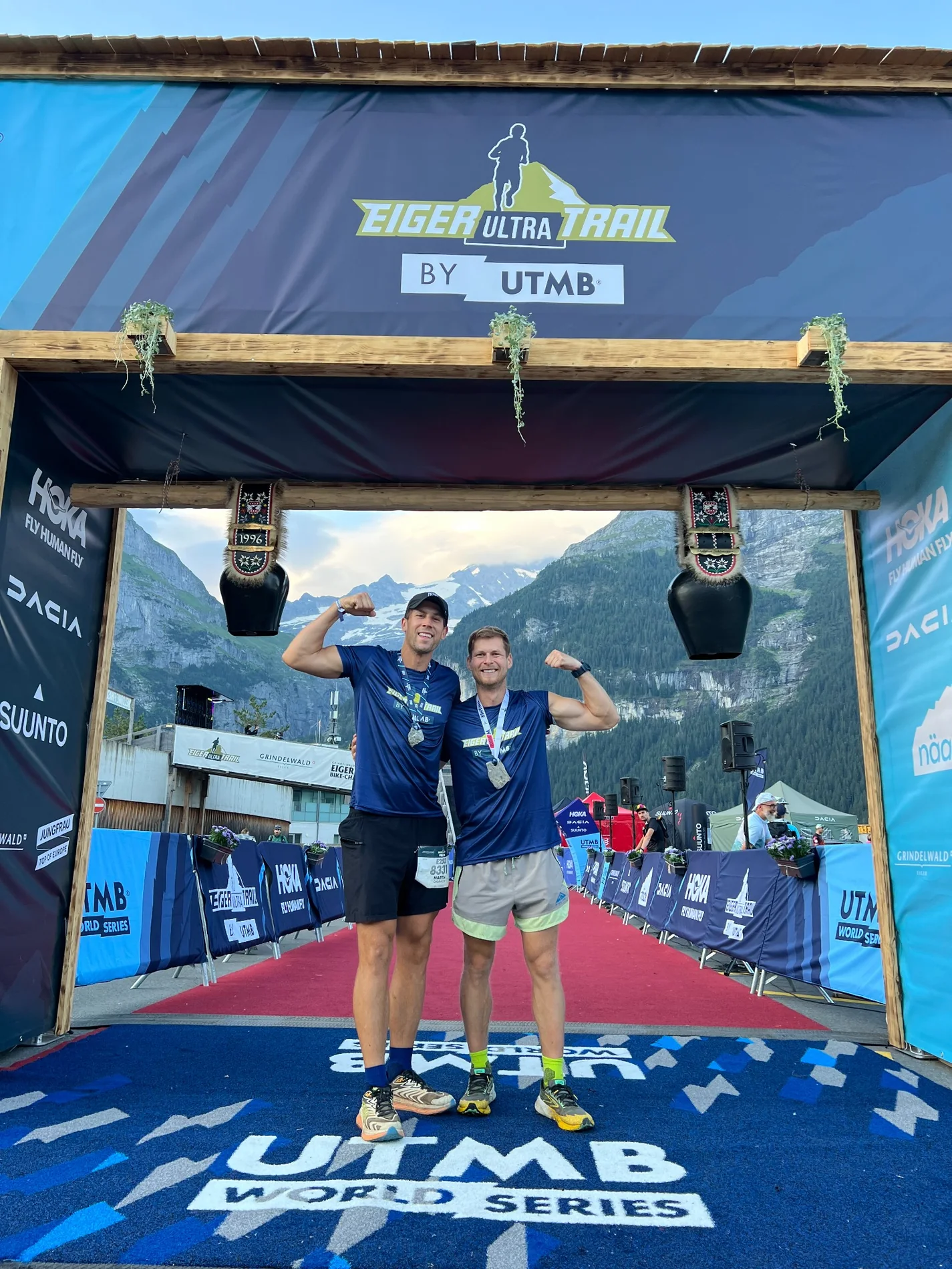 Martin after finishing the Eiger ultramarathon